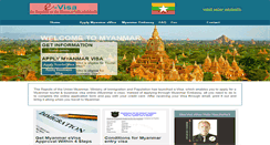 Desktop Screenshot of myanmar-evisa-online.com